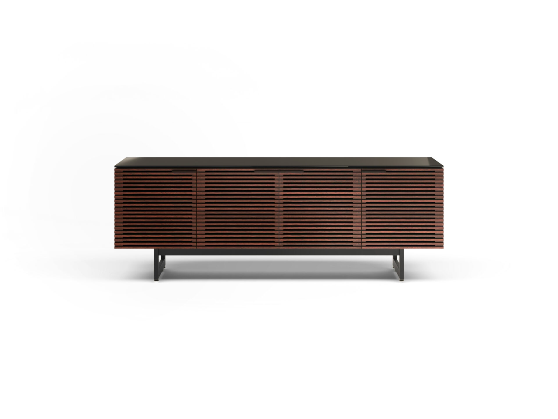 corridor 8179 BDI modern tv cabinet chocolate walnut 1