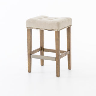 Tufted Backless Counter Stool