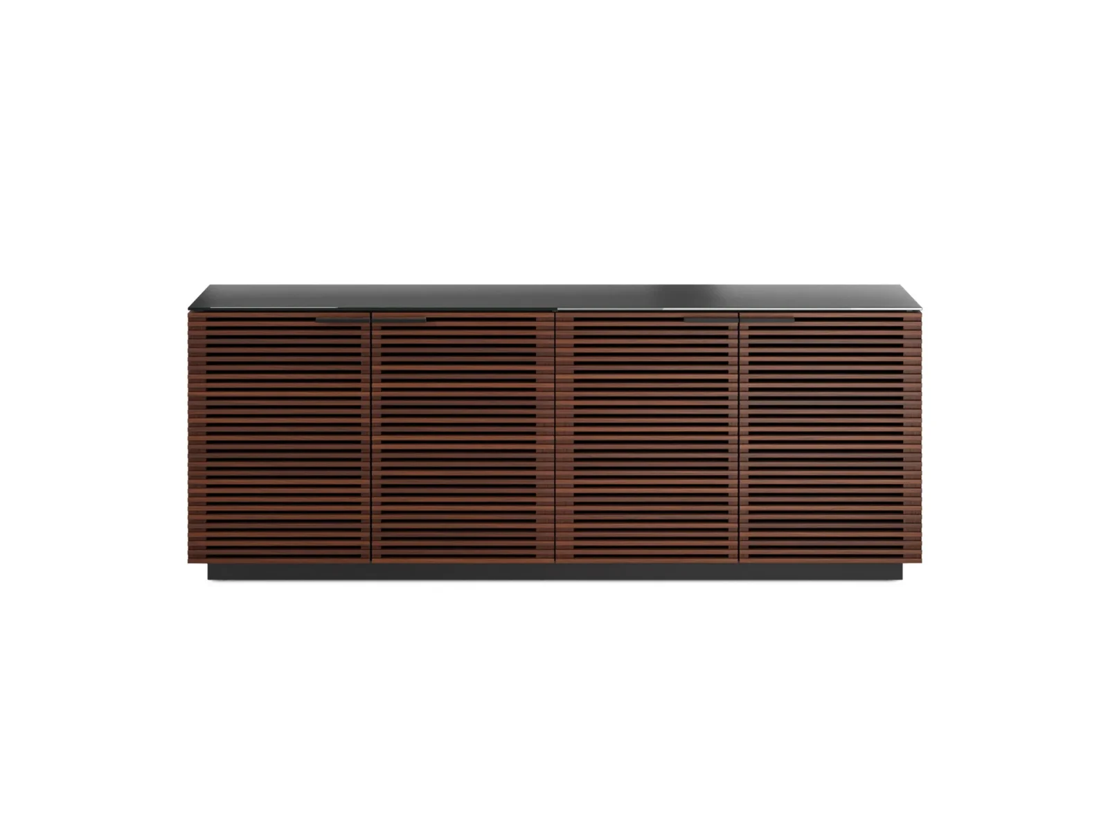 corridor-storage-credenza-8109-BDI-chocolate-slatted-cabinet-with-drawers-1