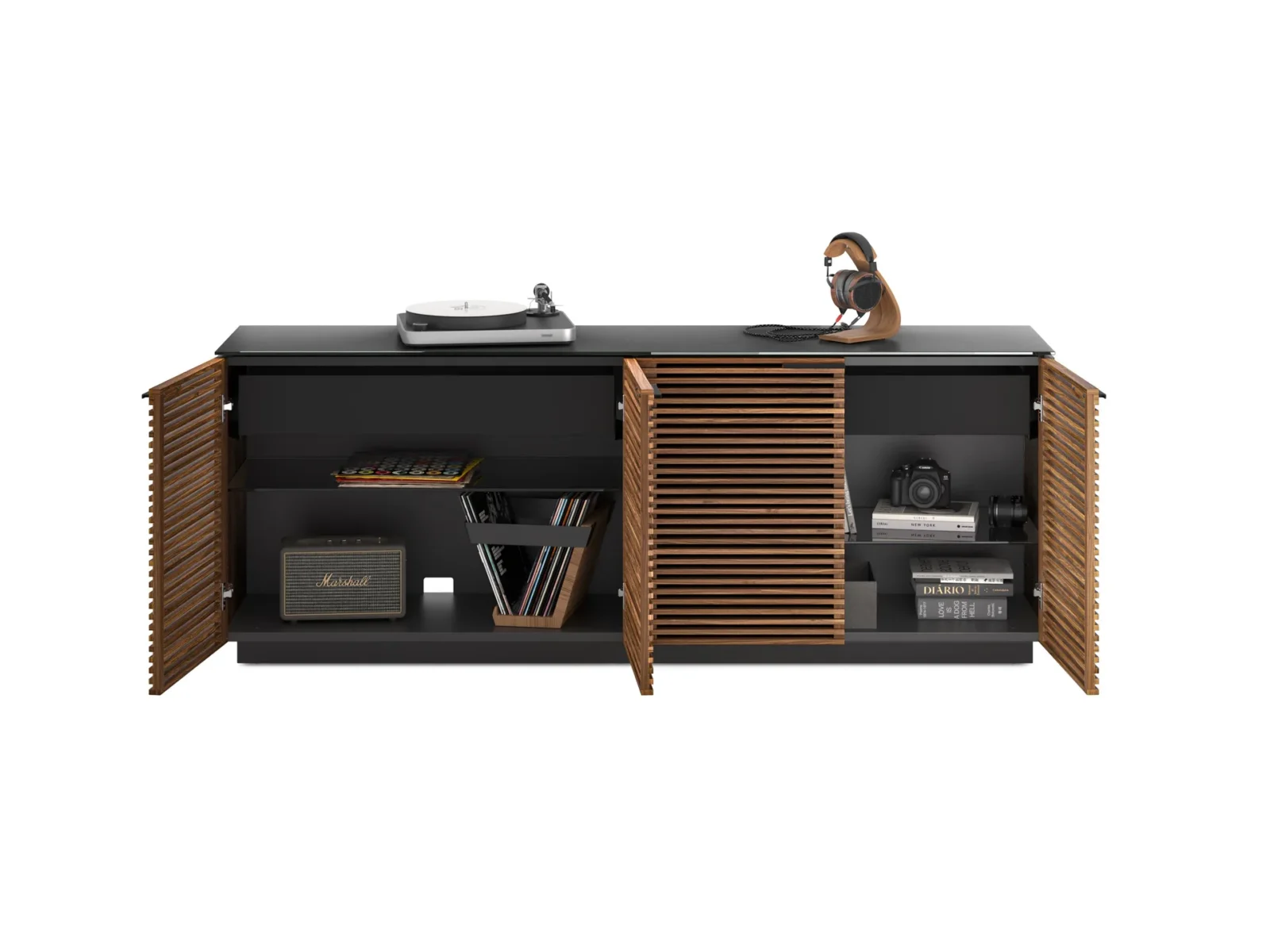 corridor-storage-credenza-8109-BDI-walnut-slatted-cabinet-with-drawers-10